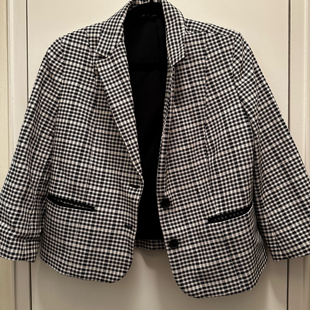 Express Checkered Blazer